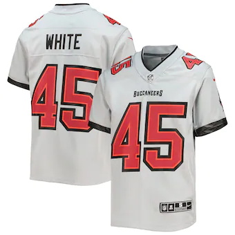 youth nike devin white gray tampa bay buccaneers inverted t